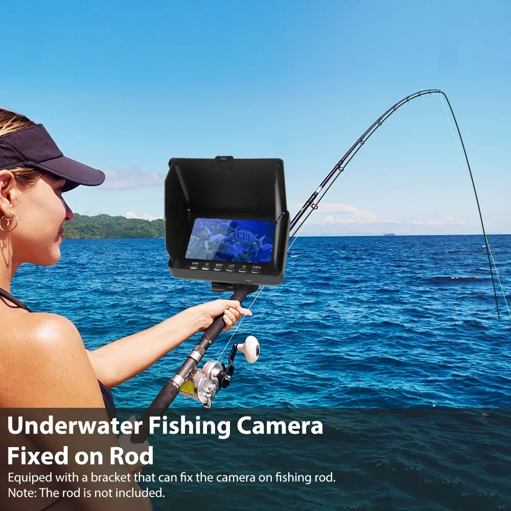 Fishing Camera - Fish Finder 5.0 นิ้วจอแสดงผล LCD กล้องตกปลาใต้น้ํา