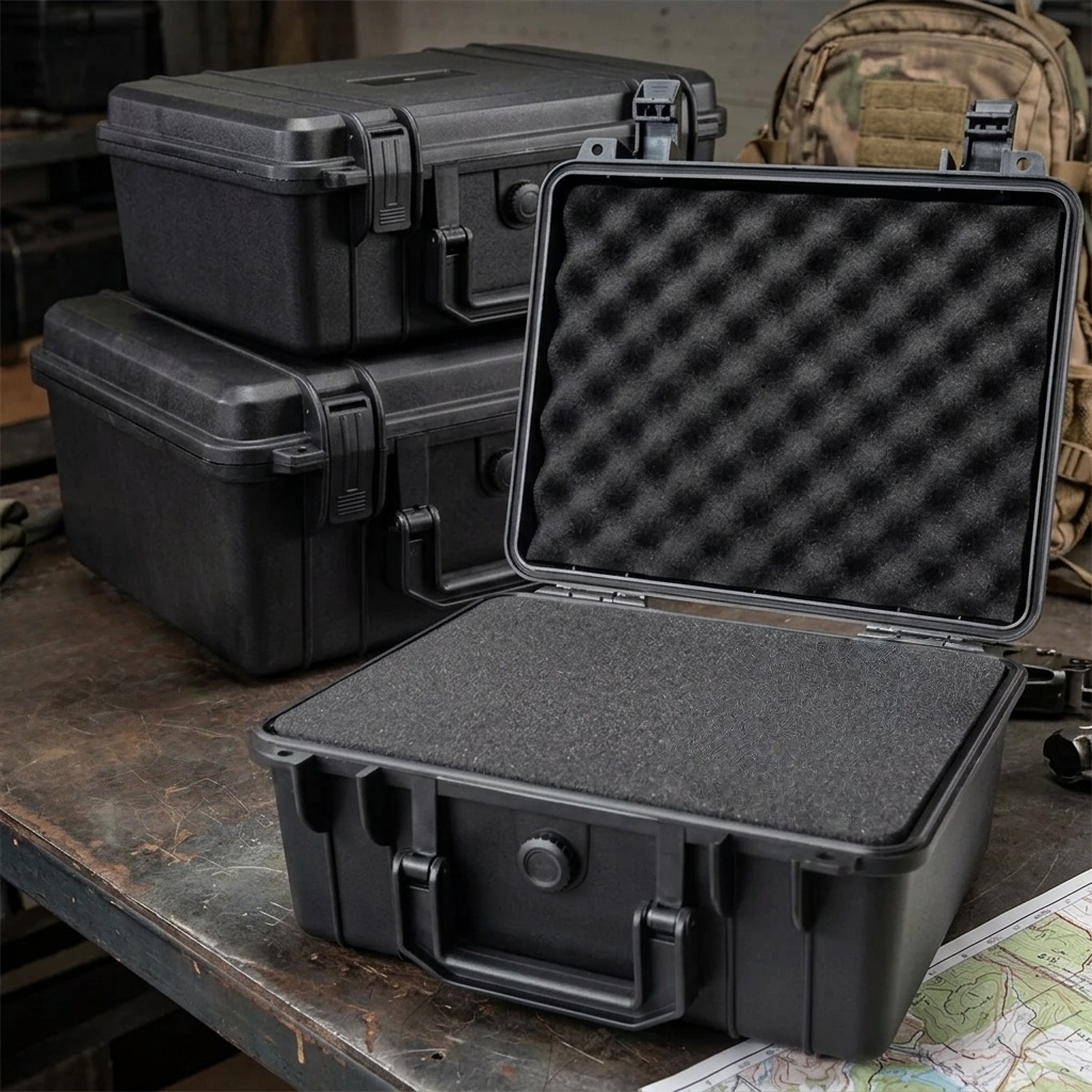 Fish Finder Case - กล่องจัดระเบียบแบบแข็งกันน้ำ, กล่องเครื่องมือแบบพกพาทนแรงกระแทกสำหรับอุปกรณ์ฮาร์ดแวร์และเครื่องมือต่างๆ