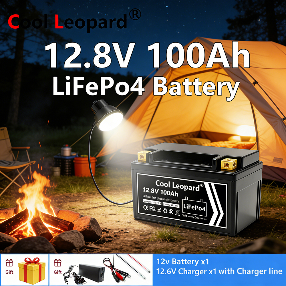 Fish Finder Charger - แบตเตอรี่ LiFePO4 น้ำหนักเบา 12V 100Ah, ใช้งานได้มากกว่า