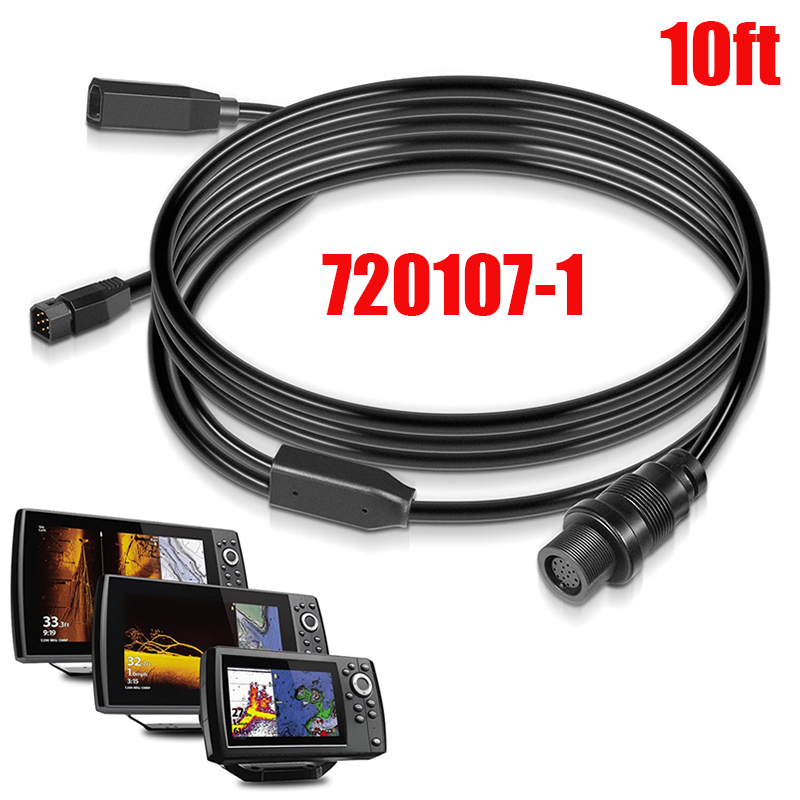 Fish Finder Cable - 720107-1 สายอะแดปเตอร์ทรานสดิวเซอร์ 10 ฟุต สำหรับ 9-M360-2-DDI-Y