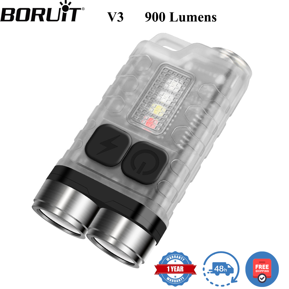 Fishing Light - BORUiT V3 พวงกุญแจ LED แบบพกพา 900LM