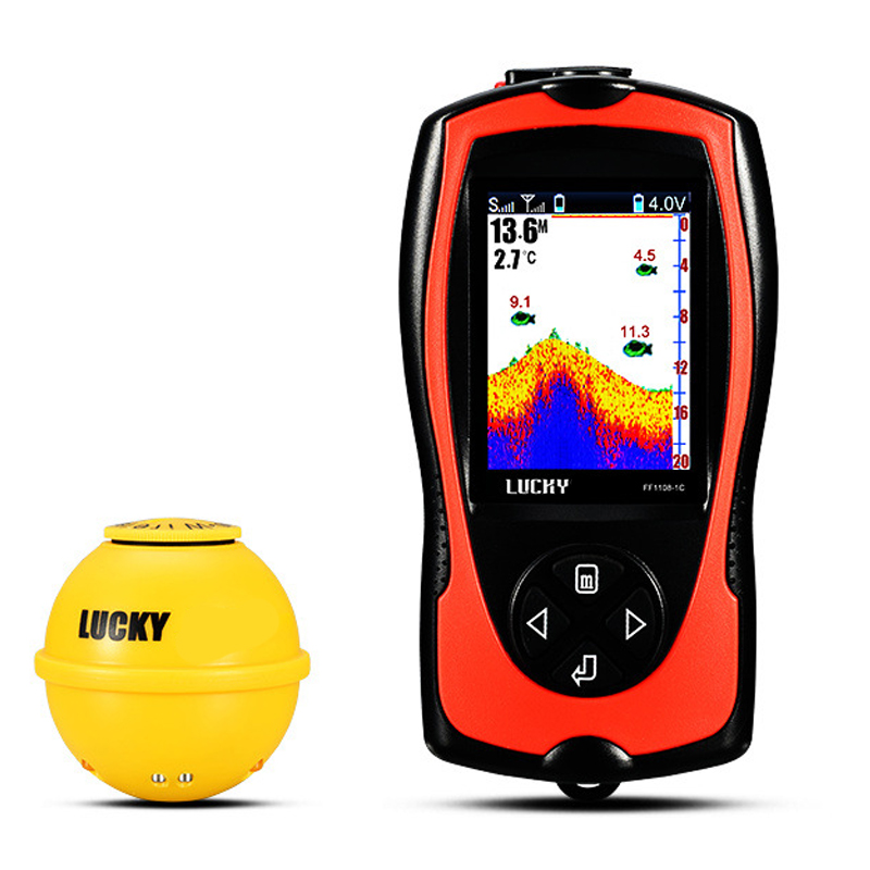 Fish Finder Portable - ข้อเสนอสุดฮอต ใหม่ล่าสุด เครื่องหาปลาใต้น้ำแบบพกพา Lowrance หน้าจอสี โซนาร์ไร้สาย