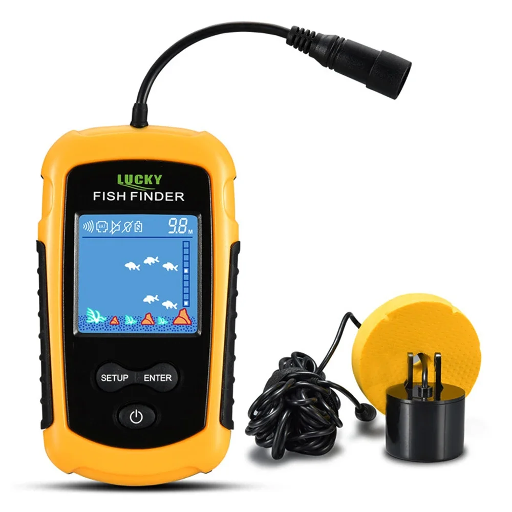 Fish Finder Transducer - Lucky หน้าจอสี LCD แบบพกพา Fish Finder