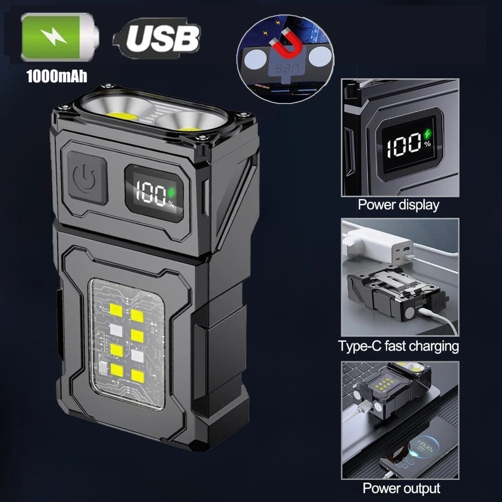 Fishing Light - 180 ° ไฟฉาย LED แบบหมุนได้ ชาร์จ