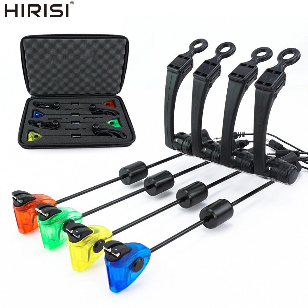 Bite Indicator - ชุดสวิงเกอร์ตกปลาคาร์พ Hirisi B2031 4 ชิ้น พร้อมไฟ