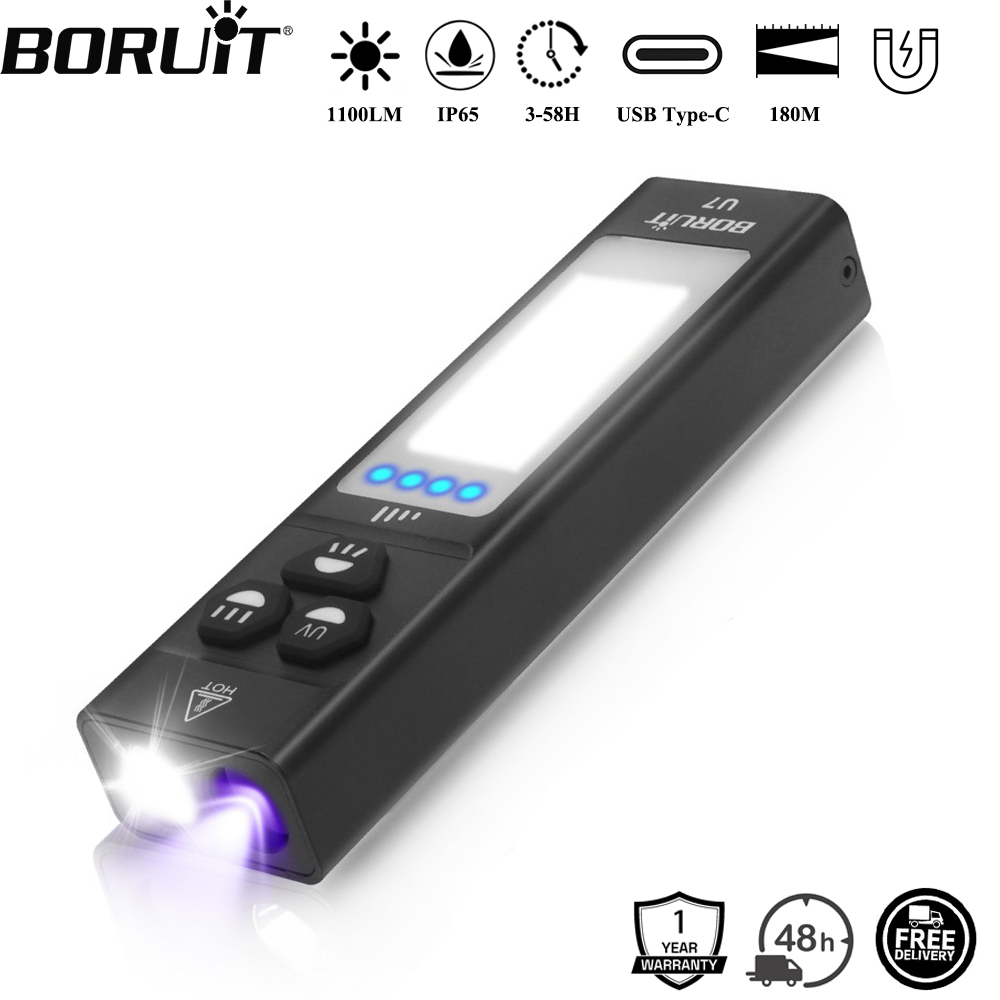 Fishing Light - ไฟฉาย BORUiT U7 UV LED EDC