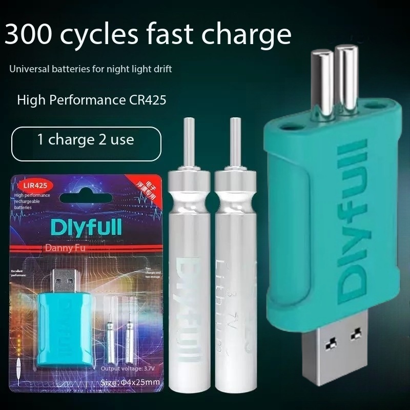 Fish Finder Charger - Luminous Float CR425 แบตเตอรี่แบตเตอรี่ LIR425 อิเล็กทรอนิกส์