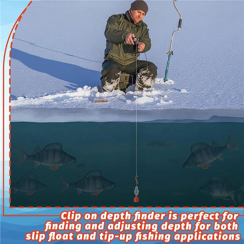 Fishing Depth Finder - เครื่องวัดความลึกแบบหนีบสำหรับมหาสมุทร ทะเลสาบ แม่น้ำ - ชุด 4