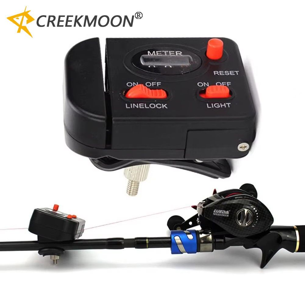 Fishing Depth Finder - เครื่องวัดความลึกแบบดิจิตอลสำหรับตกปลา 0-99.9 เมตร แบบหนีบ พร้อมไฟส่องสว่าง สำหรับตกปลาจิ๊ก