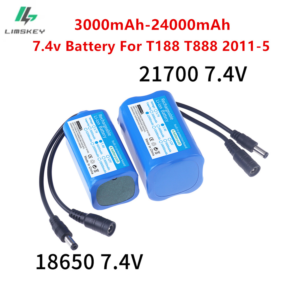 Fish Finder Charger - แบตเตอรี่ 7.4V 3000mah/6000mah/9000mah/12000mah สำหรับรีโมทคอนโทรลของเล่น T188 T888
