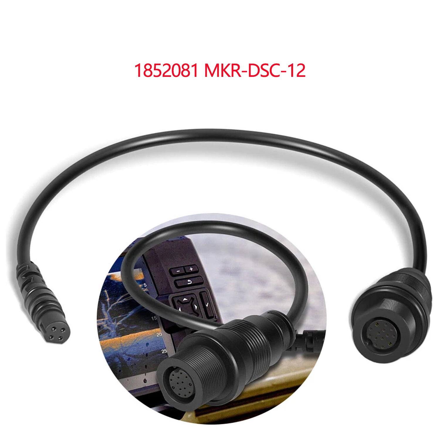 Fish Finder Cable - สายอะแดปเตอร์เครื่องหาปลา 4 พิน รุ่น 1852081 MKR-DSC-12