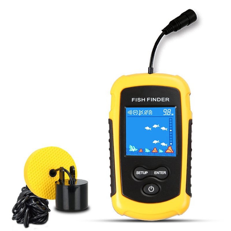 Fish Finder Transducer - เครื่องหาตำแหน่งปลาแบบพกพา ABHT-Kayak สำหรับเรือคายัค พร้อมจอ LCD แสดงผล