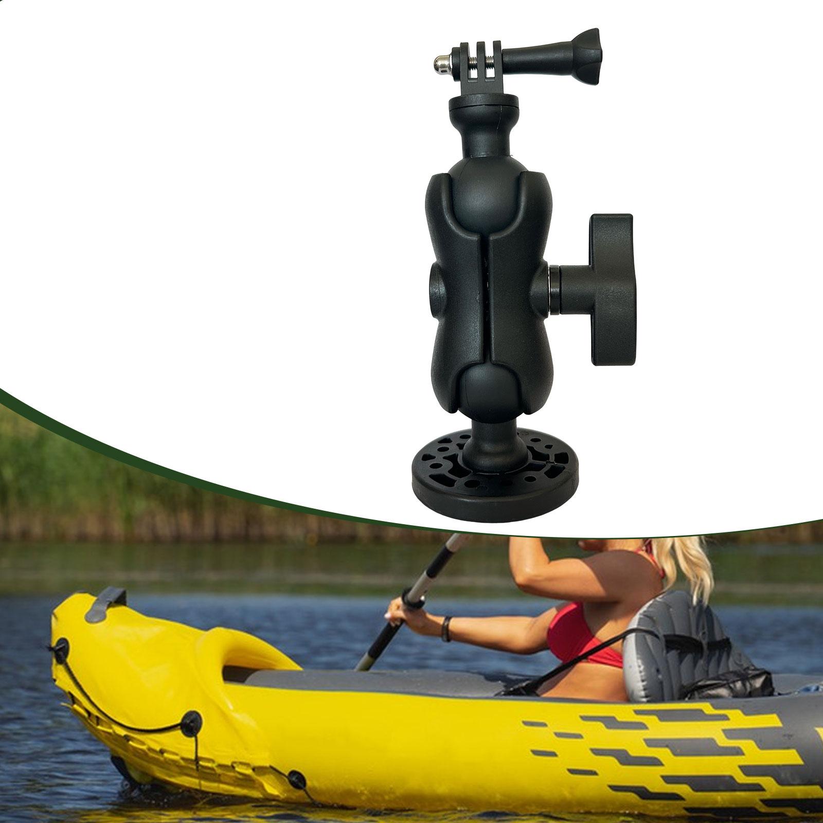 Fish Finder Mount - ที่ยึดกล้องเรือคายัคขนาดกะทัดรัดสำหรับการนำทางทางทะเล อุปกรณ์ค้นหาปลา สำหรับการพายเรือคายัค