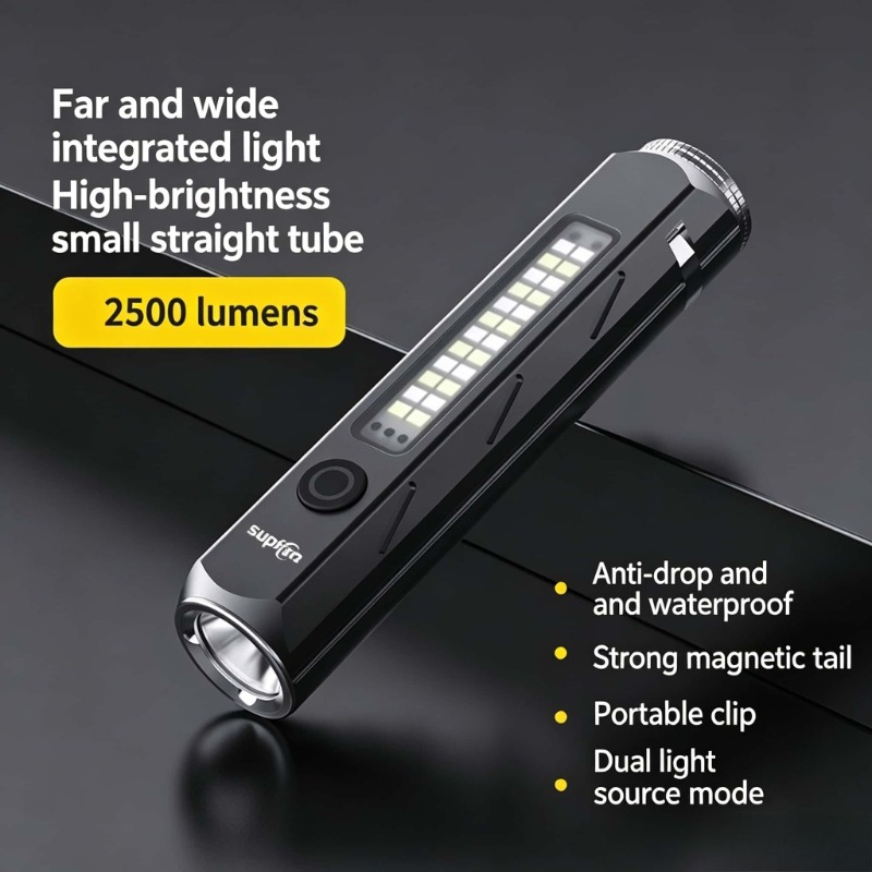 Fishing Light - ไฟฉาย LED แสงแรงสูง ชาร์จแบบ Type-C ไฟทำงานพกพาขนาดเล็ก