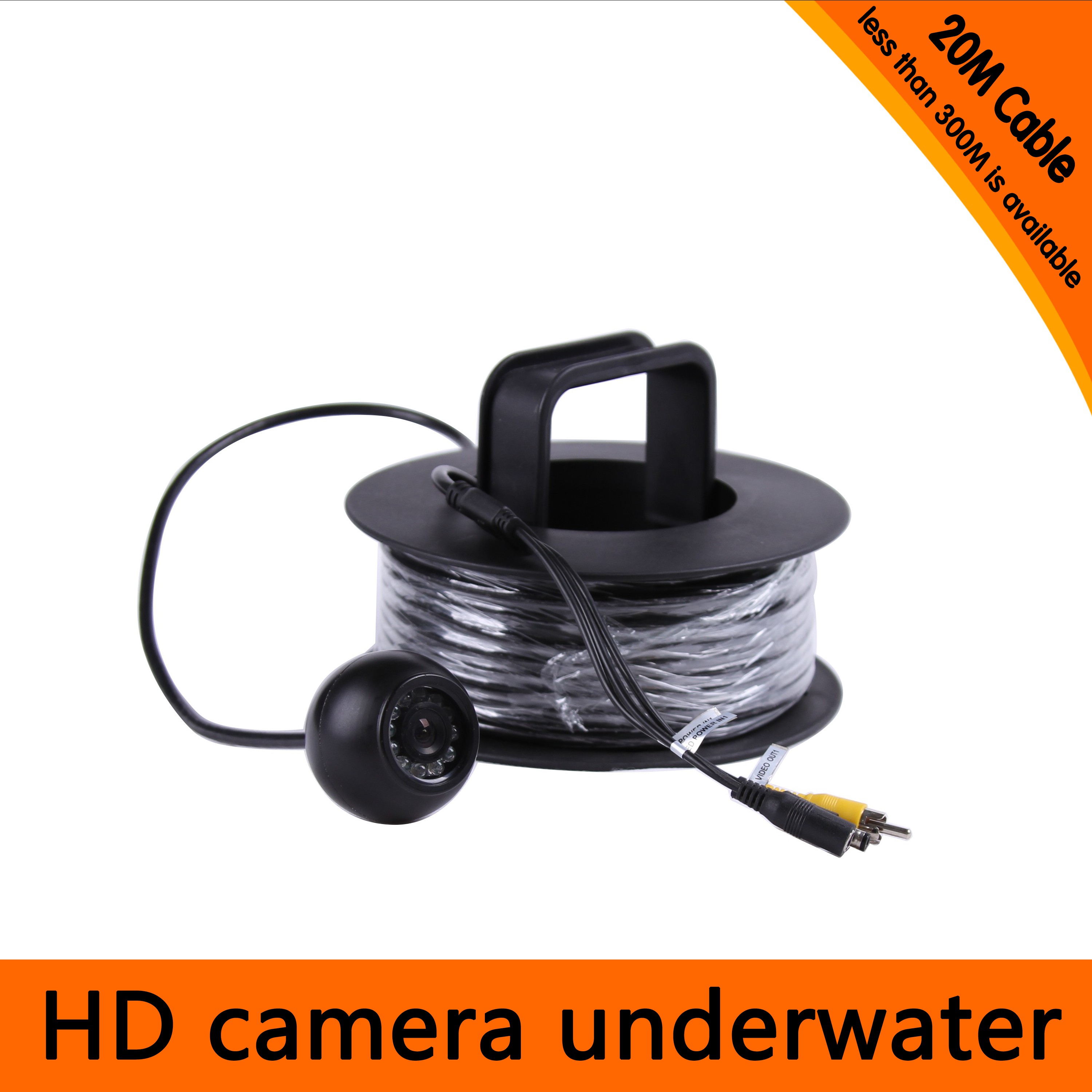 Fishing Camera - กล้องตกปลาใต้น้ำ 700TVL HD 20/30/50/100 เมตร กล้องตรวจสอบแบบ