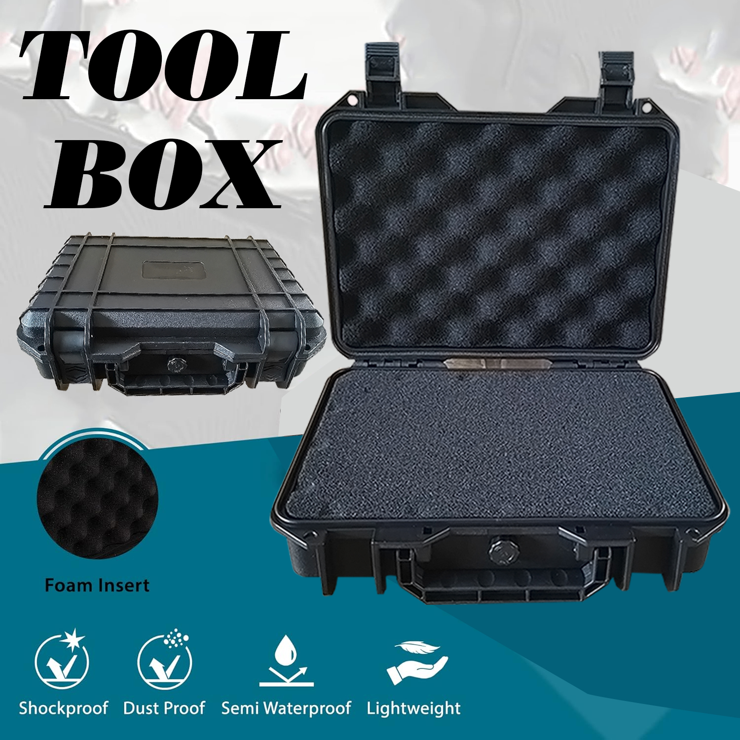 Fish Finder Case - Hard Shell กระเป๋าถือแบบพกพากันน้ําความปลอดภัยกล่อง Impactproof กันกระแทกเครื่องมือ Pelican