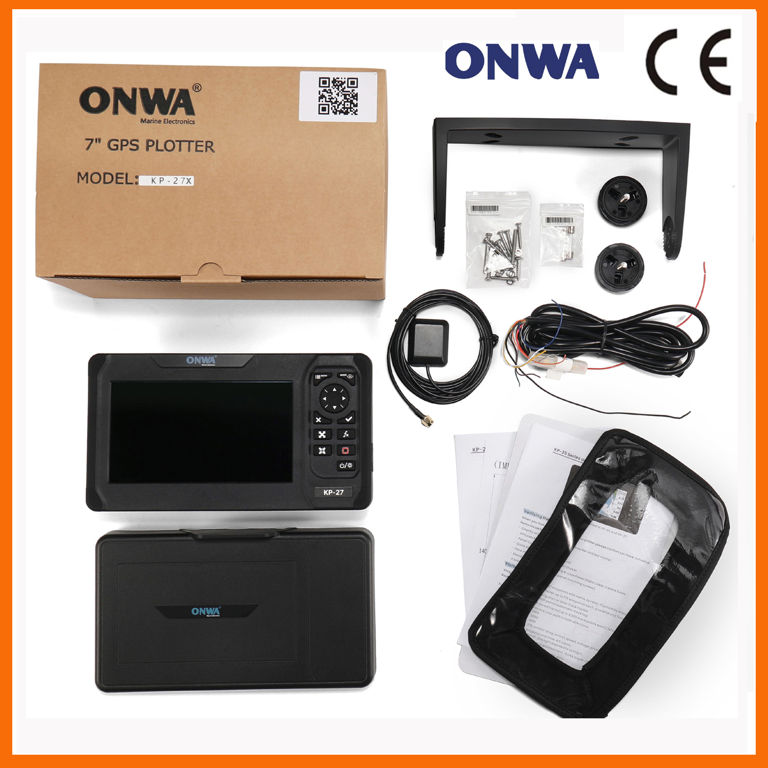 Fish Finder Gps - เครื่องพล็อตแผนที่ GPS รุ่น ONWA KP-27X ขนาด