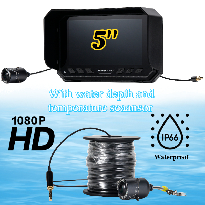 Fishing Camera - กล้องตกปลาใต้น้ํา 5 นิ้ว 1080P HD -