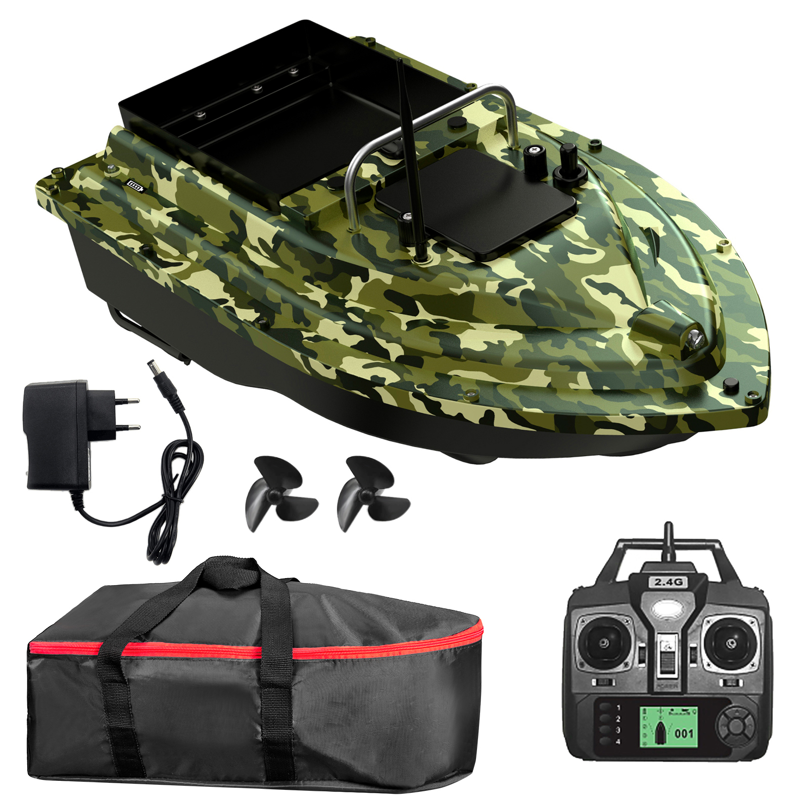 Fishing Gps - เรือ umpan pancing จีพีเอส D16E พร้อมที่เก็บเหยื่อขนาดใหญ่เรือล่ออัตโนมัติพร้อมรีโมท400-500เมตร
