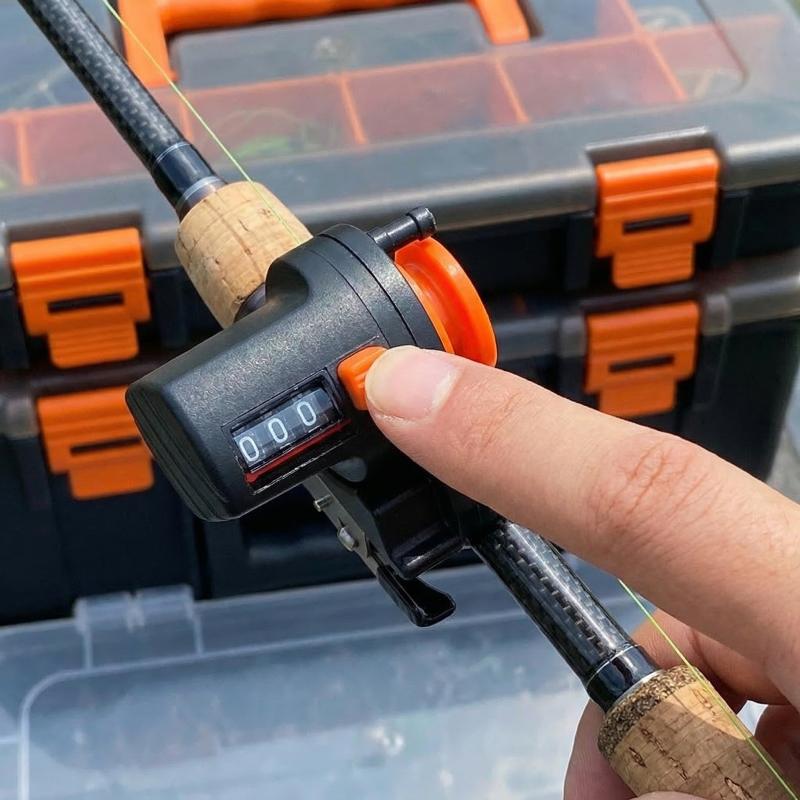 Fish Finder Transducer - เครื่องวัดความลึกและความยาวสายเบ็ดตกปลาแบบพกพา 0-999M อุปกรณ์ค้นหาความลึกของสายเบ็ด