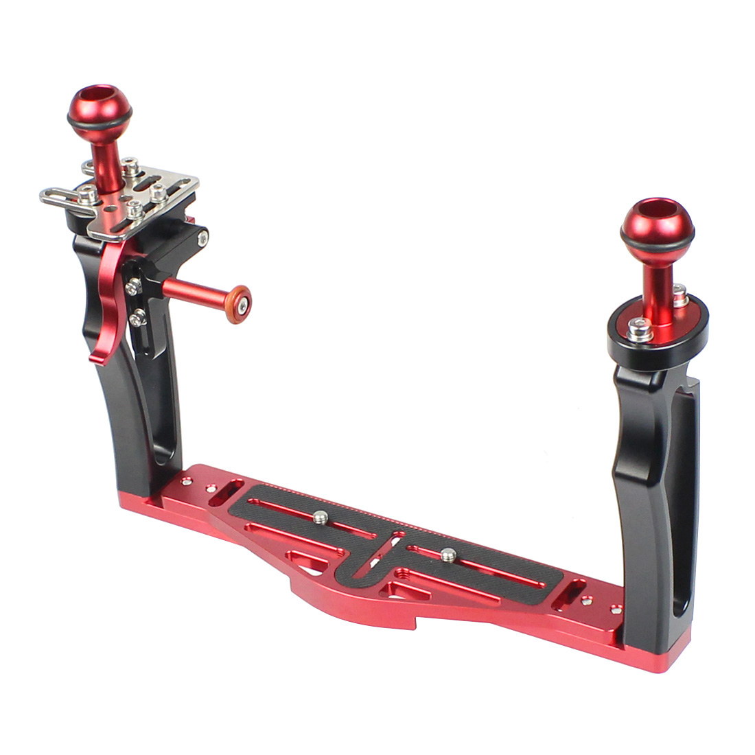 Underwater Camera - กล้องใต้น้ำที่จับแบบคู่ถาดขาตั้งกล้องอเนกประสงค์ Bracket ชัตเตอร์ Trigger สำหรับ Gopro