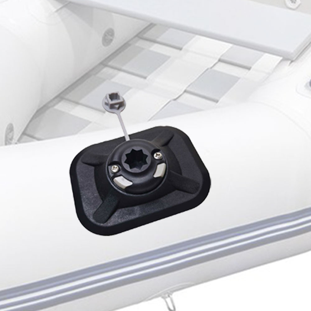 Fish Finder Mount - ที่ยึดคันเบ็ดตกปลาสำหรับเรือยาง PVC ที่ยึดอุปกรณ์อิเล็กทรอนิกส์สำหรับเรือคายัค กระดานโต้คลื่น ที่ยึดเครื่องหาปลา GPS