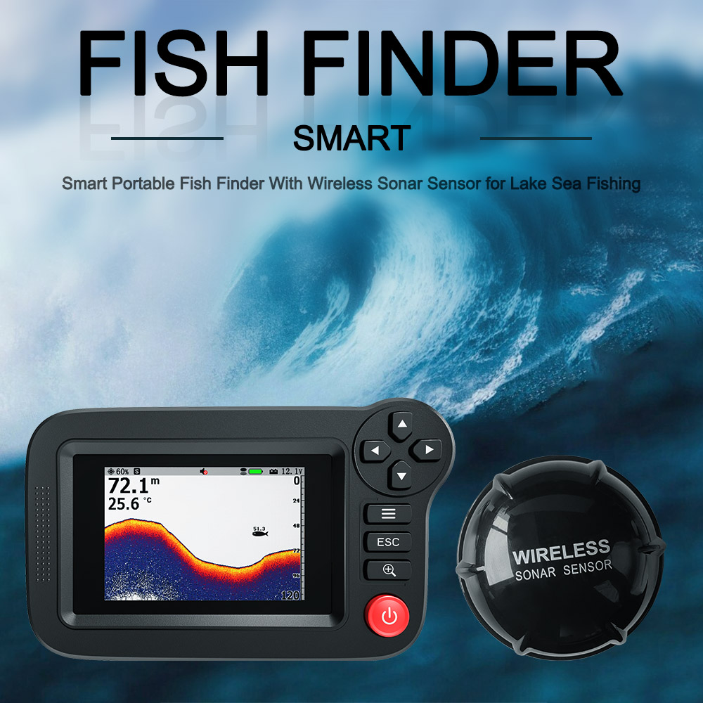 เครื่องหาปลาอัจฉริยะ - เครื่อง - Fishing Depth Finder บทวิจารณ์และราคา