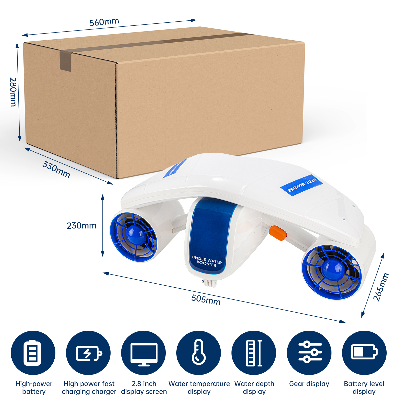 สกู๊ตเตอร์ไฟฟ้าใต้น้ำขายดี ควา - Underwater Camera บทวิจารณ์และราคา