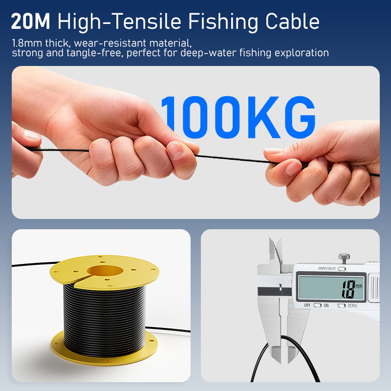 เครื่องหาปลาแบบพกพา LCD ขนาด 4 - Fish Finder Portable บทวิจารณ์และราคา