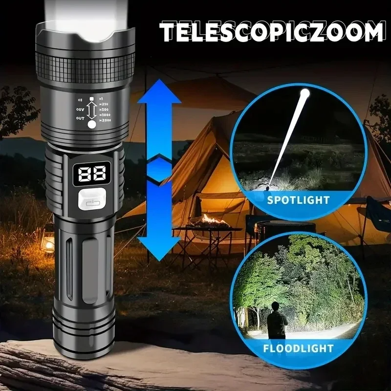 ไฟฉาย LED แบบชาร์จไฟได้ 100000 - Fishing Light บทวิจารณ์และราคา