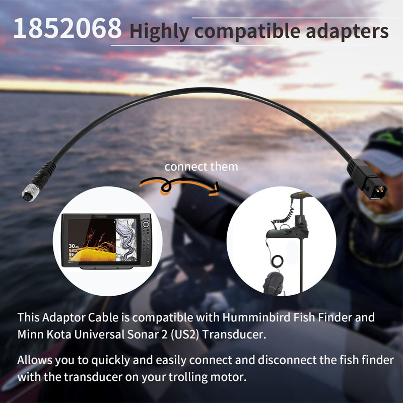 สายอะแดปเตอร์โซนาร์ทรานสดิวเซอ - Fish Finder Transducer บทวิจารณ์และราคา