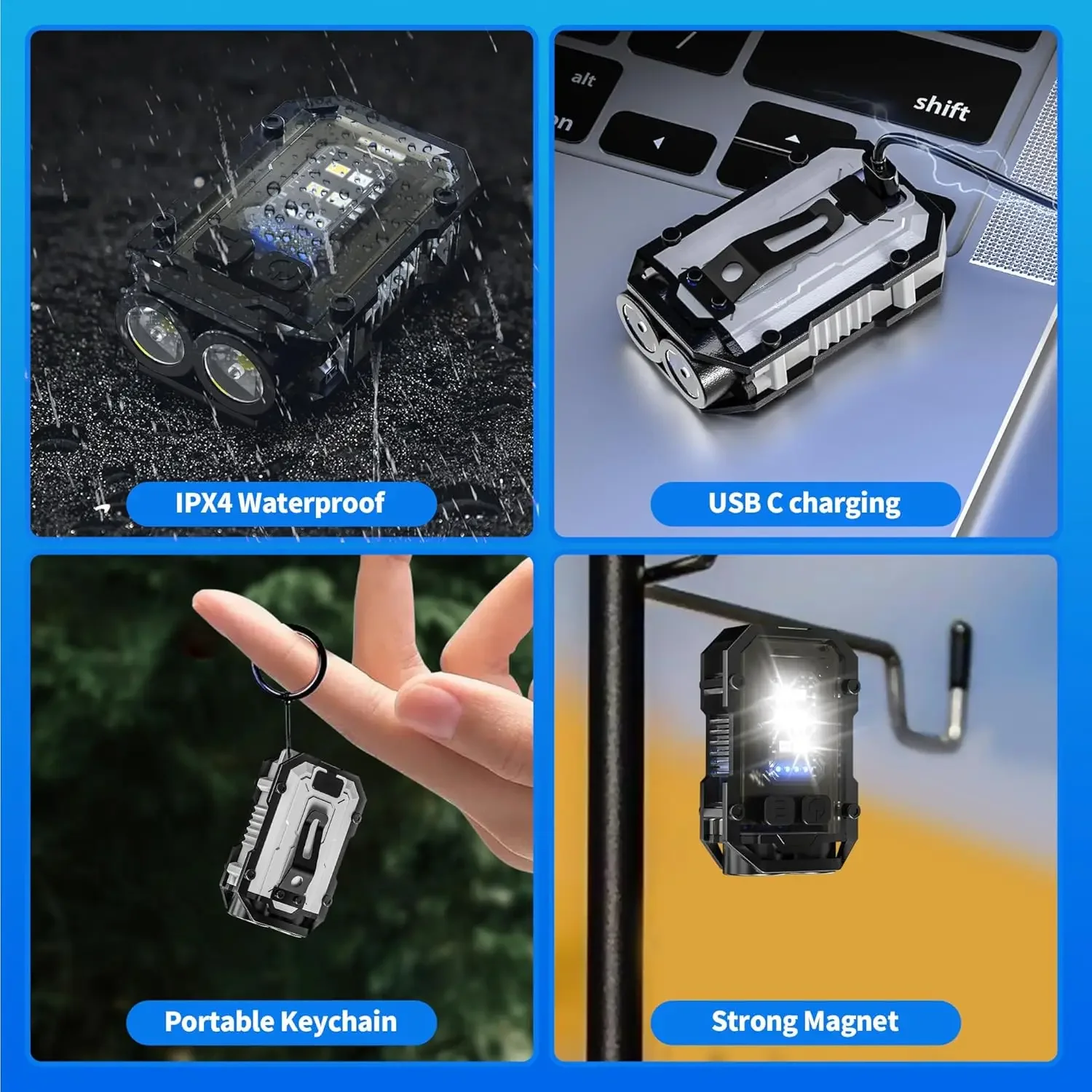 ไฟฉายแบบหนีบแบบชาร์จไฟได้ไฟฉาย - Fishing Light บทวิจารณ์และราคา