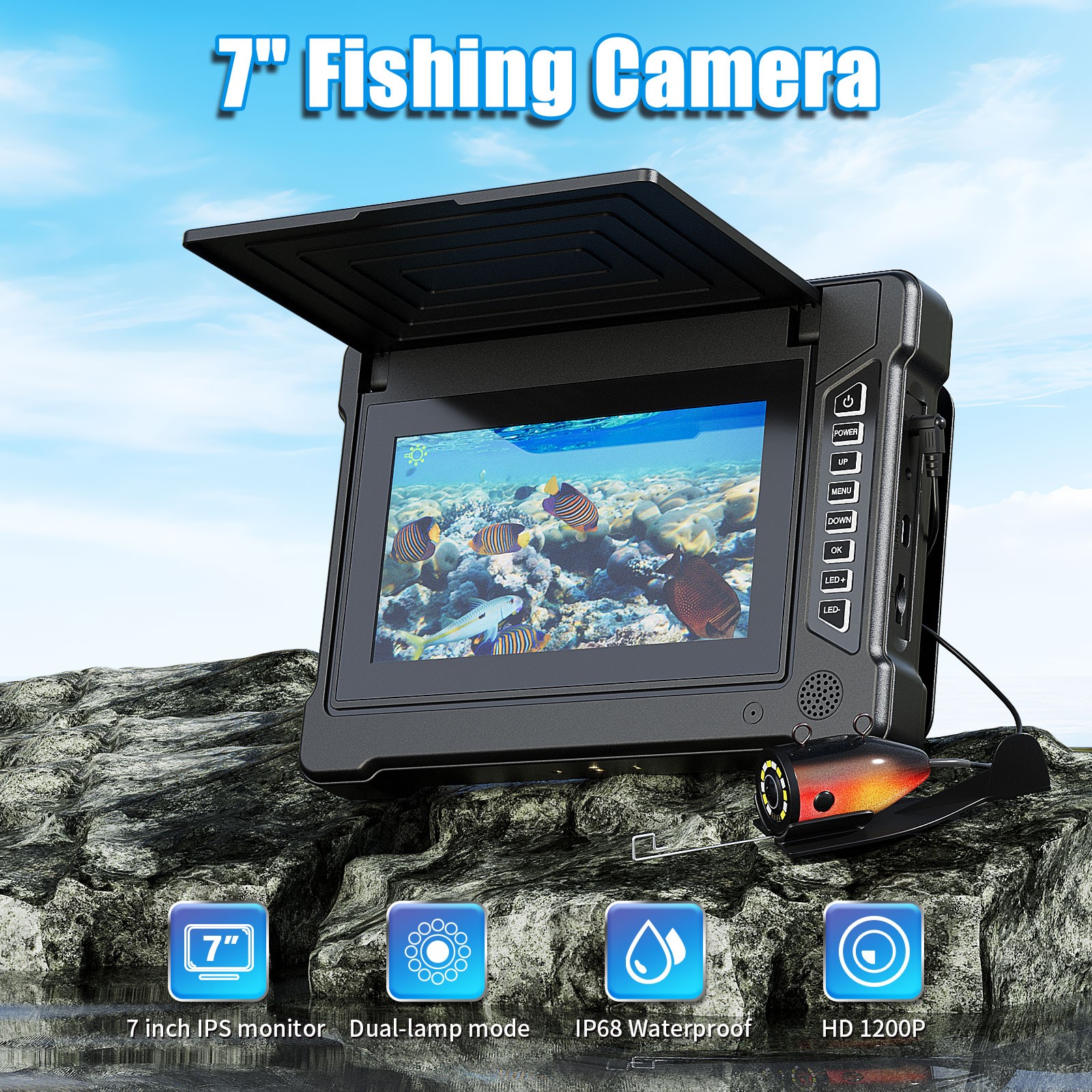 กล้องตกปลาใต้น้ำขนาด 7 นิ้ว 15 - Fish Finder Cable บทวิจารณ์และราคา