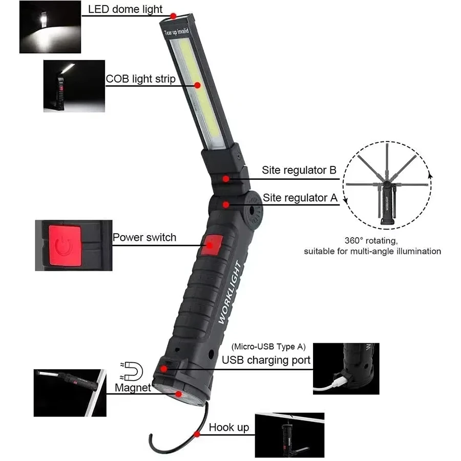 ไฟฉายแม่เหล็กแบบชาร์จไฟได้แบบพ - Fishing Light บทวิจารณ์และราคา