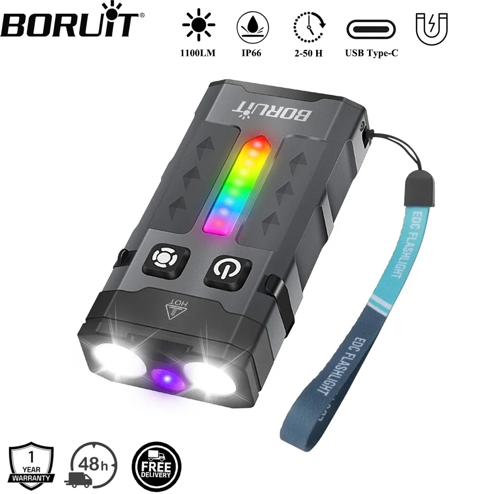 ไฟฉายพวงกุญแจ BORUiT EV20 1100 - Fishing Light บทวิจารณ์และราคา