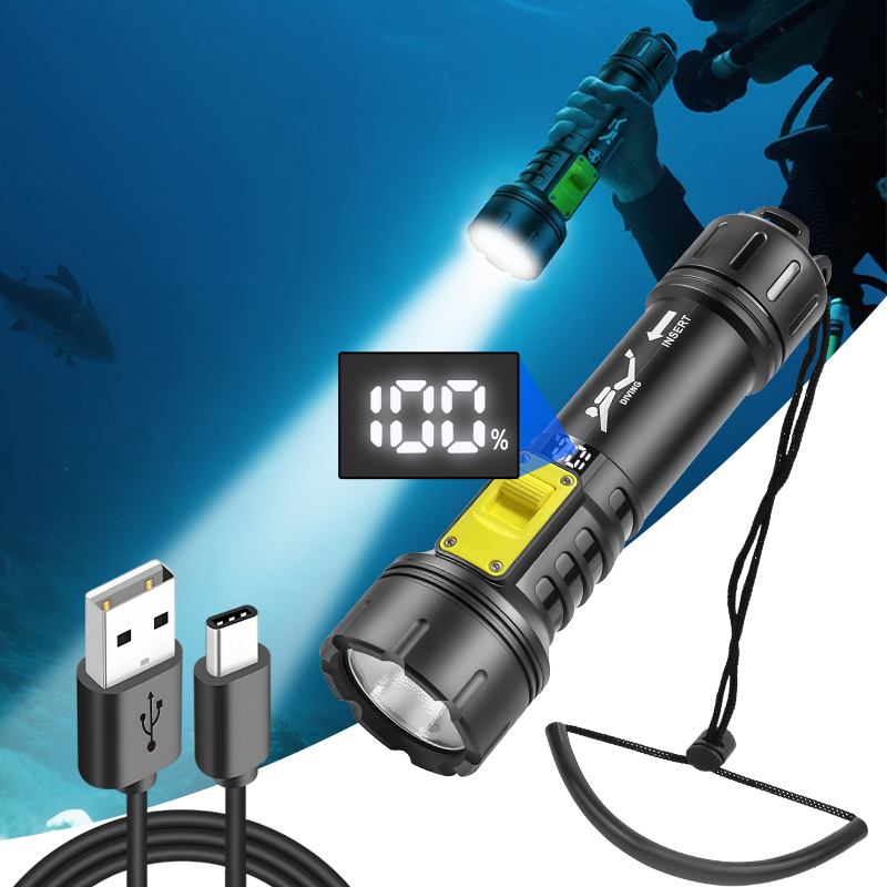 ใหม่ XHP70 ไฟฉายดําน้ํา IPX8 ก - Fishing Light บทวิจารณ์และราคา