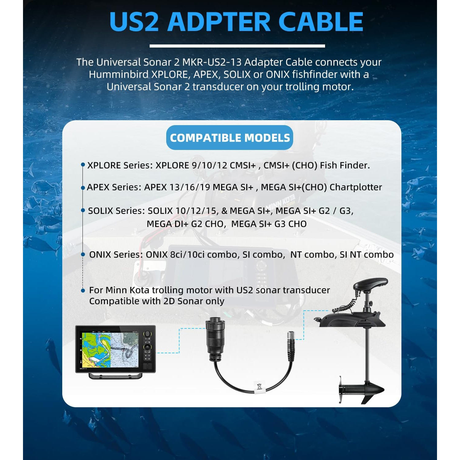 สำหรับ Minn Kota MKR-US2-13 สา - Fish Finder Cable บทวิจารณ์และราคา