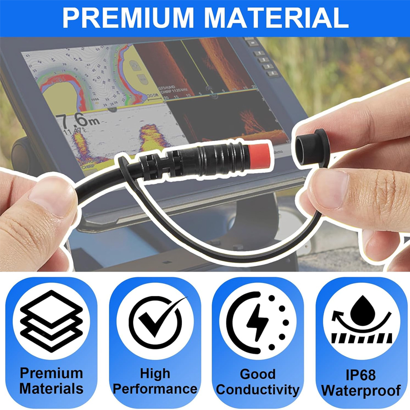 อะแดปเตอร์เชื่อมต่อสายไฟ 4 พิน - Fish Finder Cable บทวิจารณ์และราคา