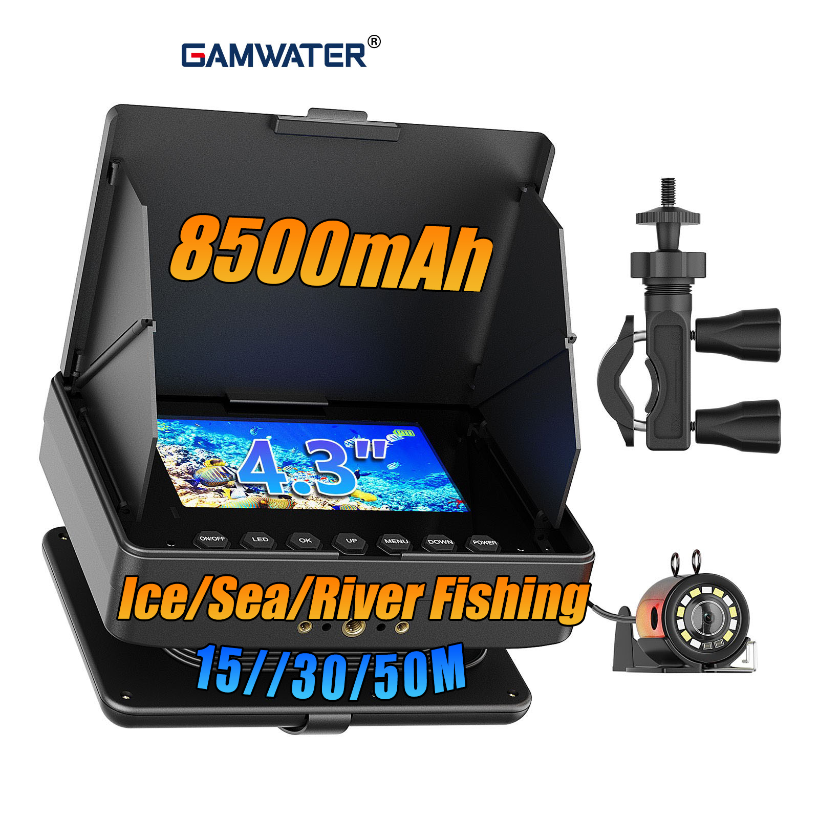 กล้องตกปลาใต้น้ำ - สายเคเบิล 1 - Fish Finder Battery บทวิจารณ์และราคา