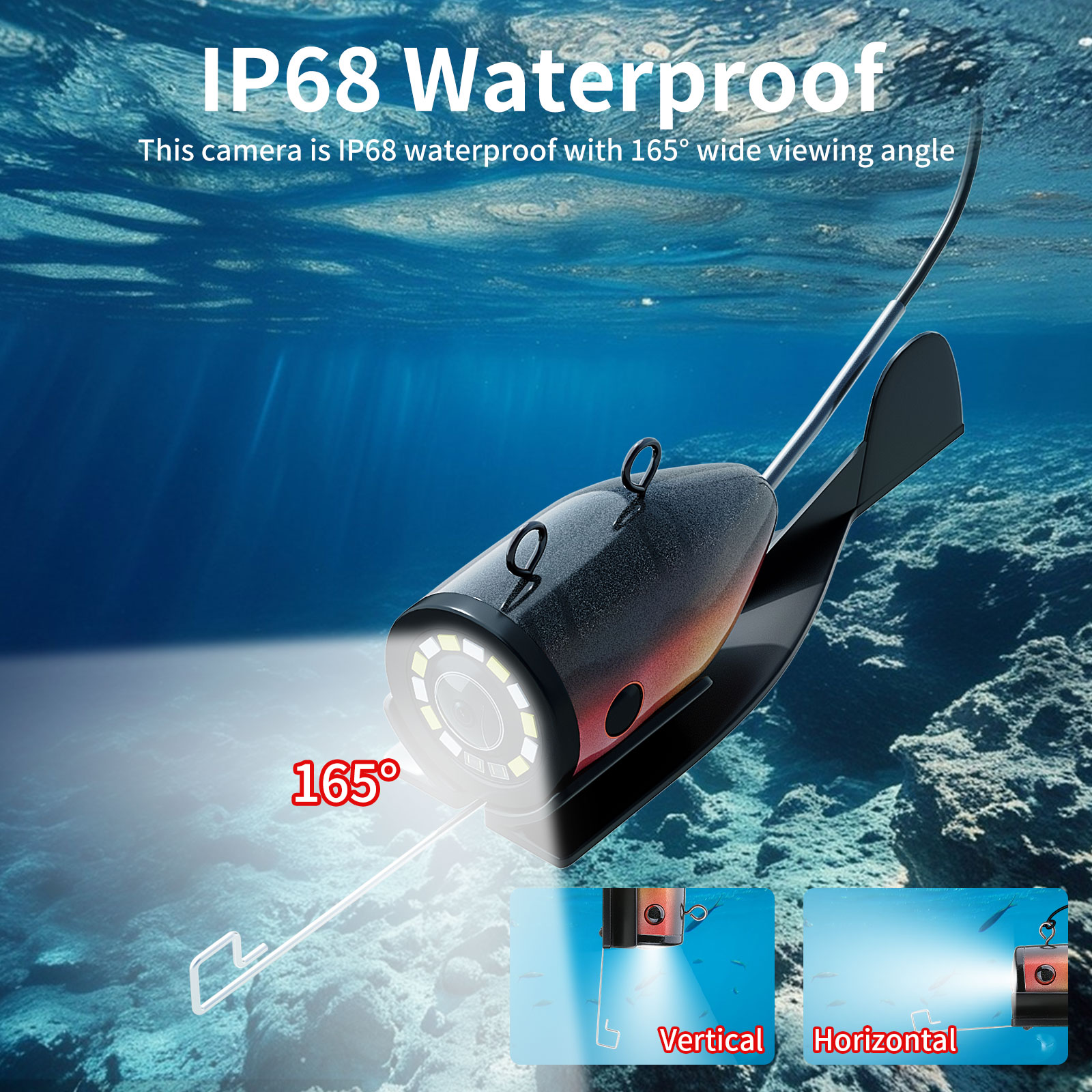 กล้องตกปลาใต้น้ำ - สายเคเบิล 1 - Fish Finder Battery บทวิจารณ์และราคา