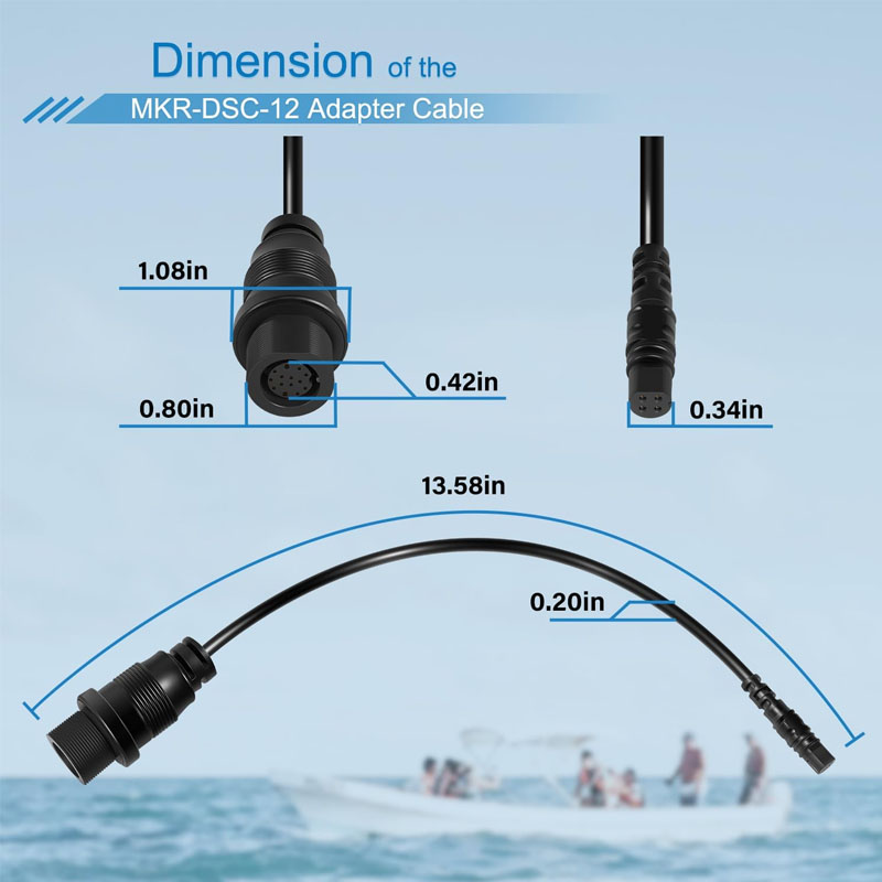 สายอะแดปเตอร์เครื่องหาปลา 4 พิ - Fish Finder Cable บทวิจารณ์และราคา