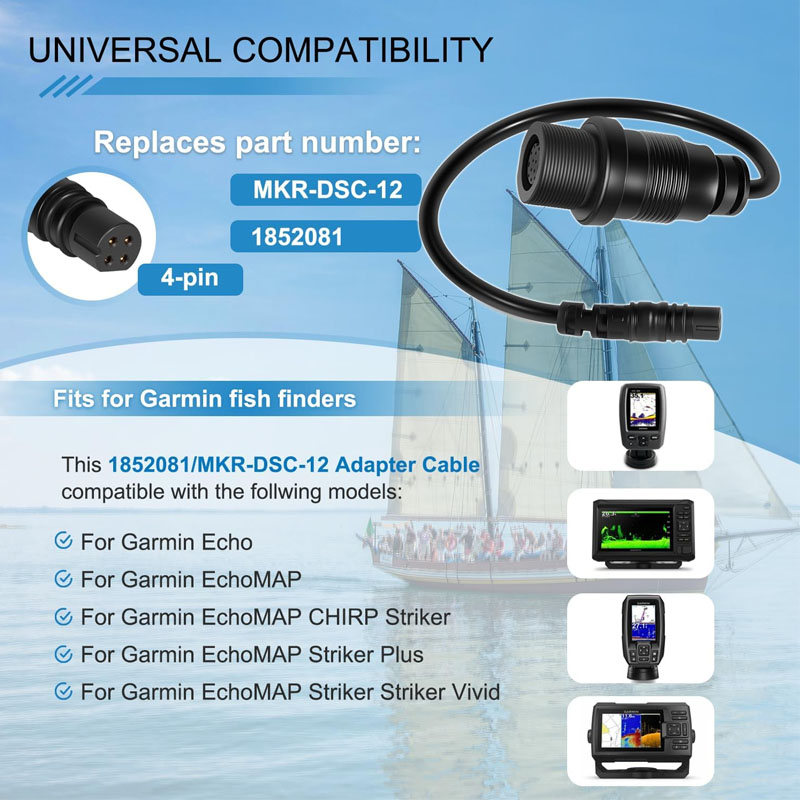 สายอะแดปเตอร์เครื่องหาปลา 4 พิ - Fish Finder Cable บทวิจารณ์และราคา