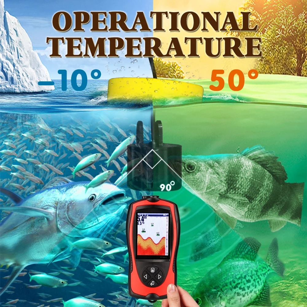 เครื่องหาปลาแบบมีสาย หน้าจอสีภ - Fish Finder บทวิจารณ์และราคา