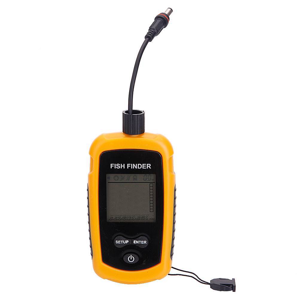 เครื่องตรวจจับปลาแบบพกพา 100 เ - Fish Finder Transducer บทวิจารณ์และราคา