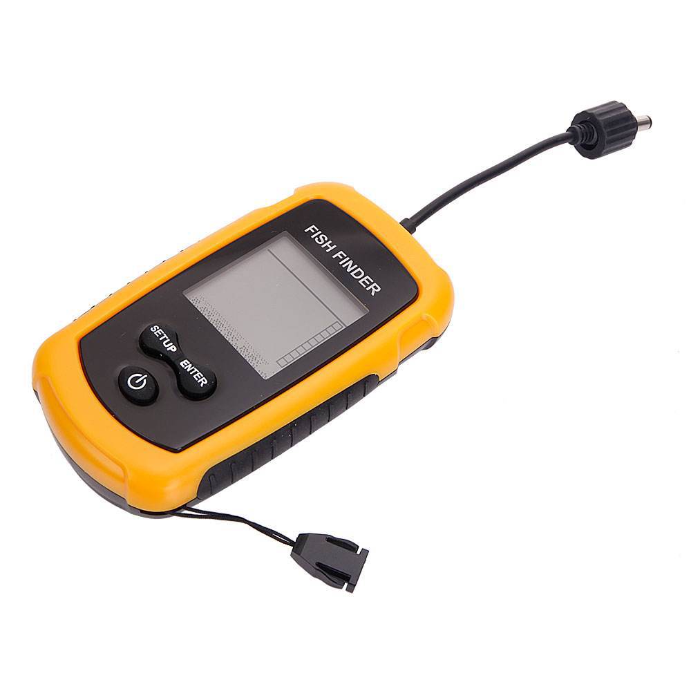 เครื่องตรวจจับปลาแบบพกพา 100 เ - Fish Finder Transducer บทวิจารณ์และราคา