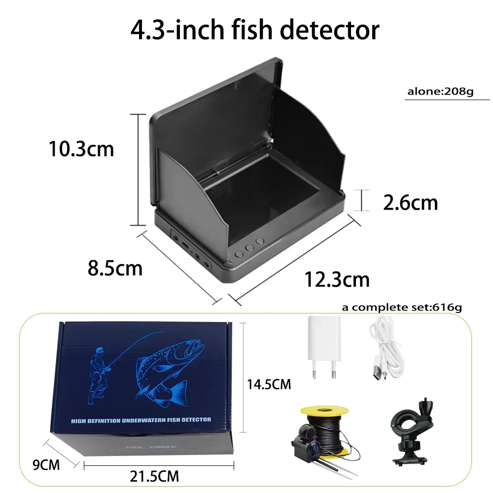 YS43A 4.3 นิ้วเครื่องตรวจจับปล - Fish Finder Battery บทวิจารณ์และราคา