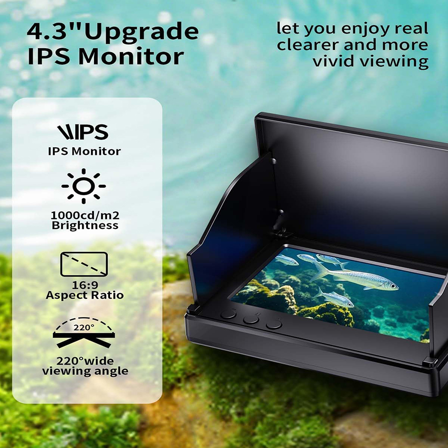 เครื่องหาปลาแบบพกพา FOURQ หน้า - Fish Finder Portable บทวิจารณ์และราคา