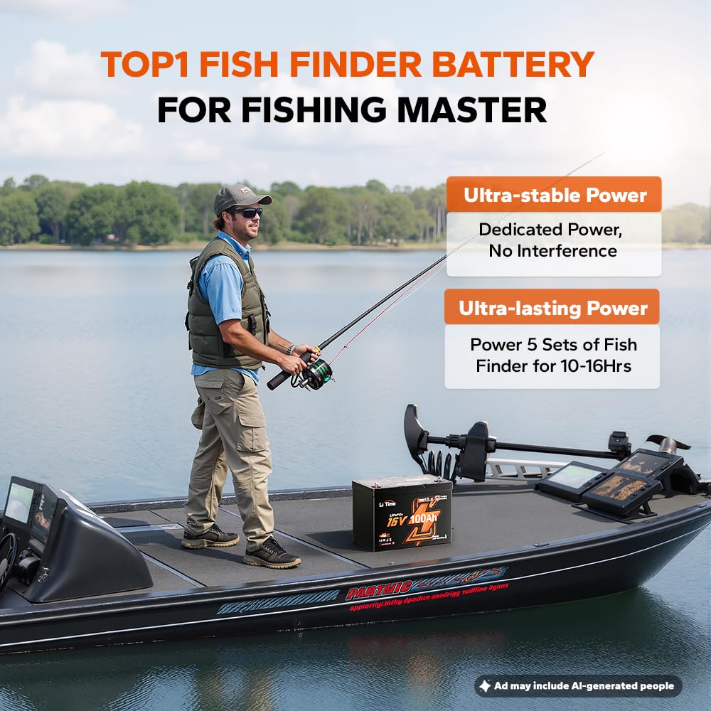 แบตเตอรี่ LiFePO4 16V 100Ah กล - Fish Finder Charger บทวิจารณ์และราคา