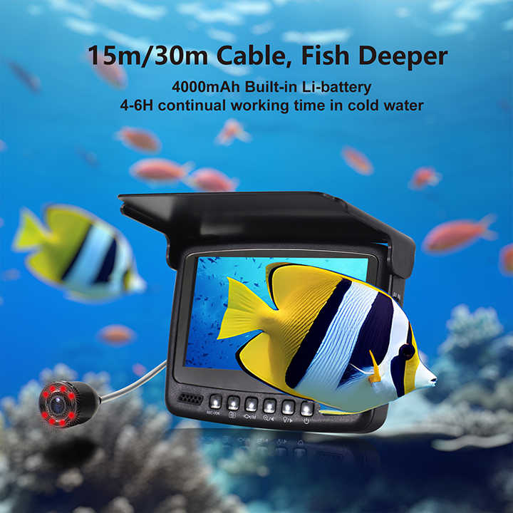 หน้าจอ 4.3 นิ้วใต้น้ํา 15/30M  - Fishing Camera บทวิจารณ์และราคา