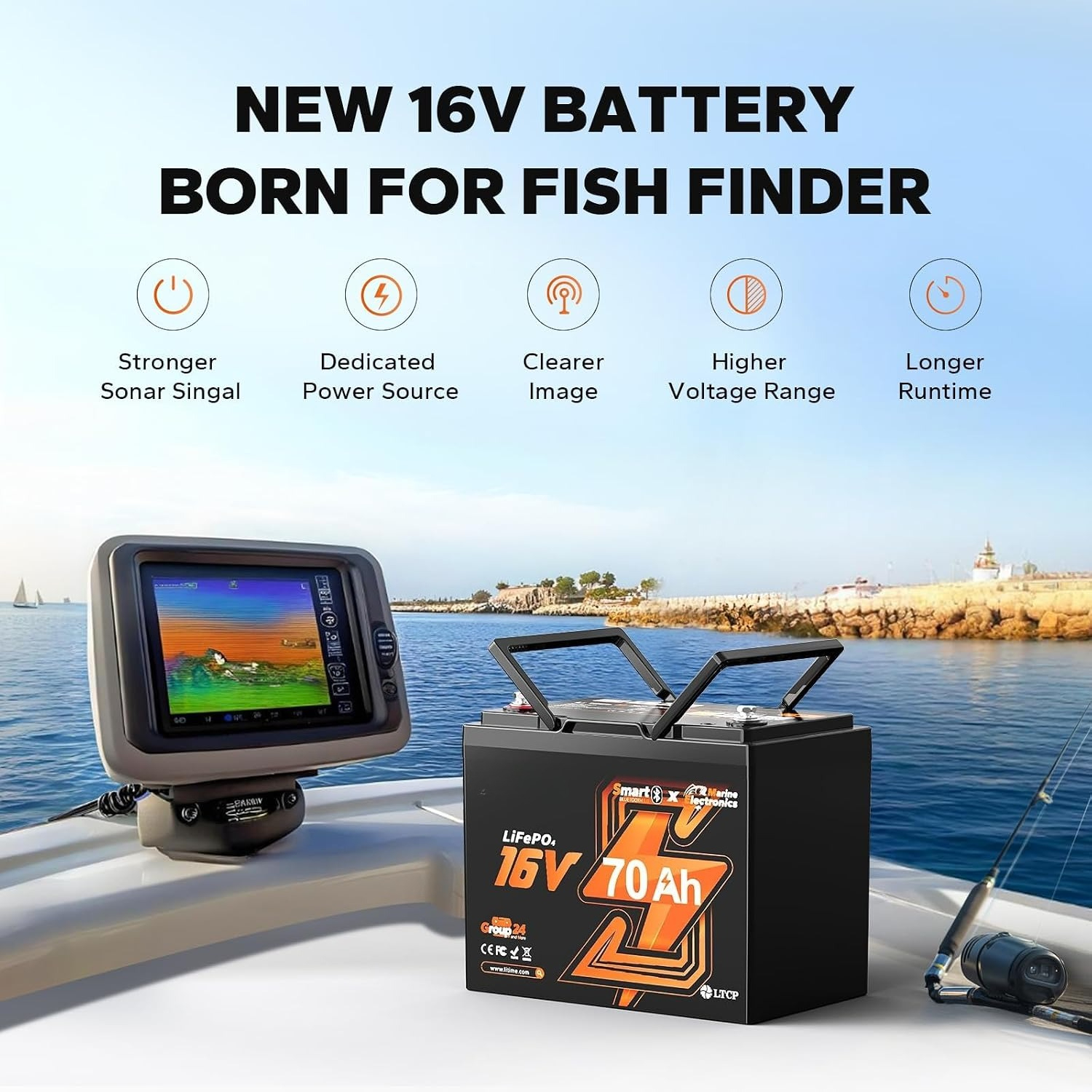 แบตเตอรี่ลิเธียมสำหรับเครื่องห - Fish Finder Battery บทวิจารณ์และราคา
